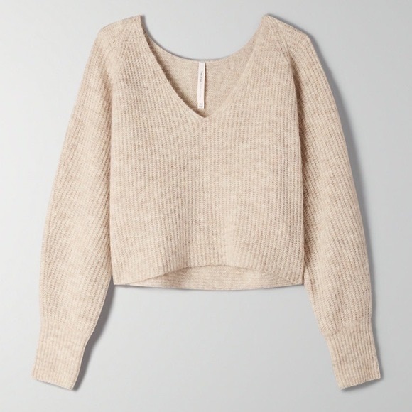 ✨SOLD✨Babaton Tessin Sweater (in light grey/oatmeal color) - Picture 9 of 9